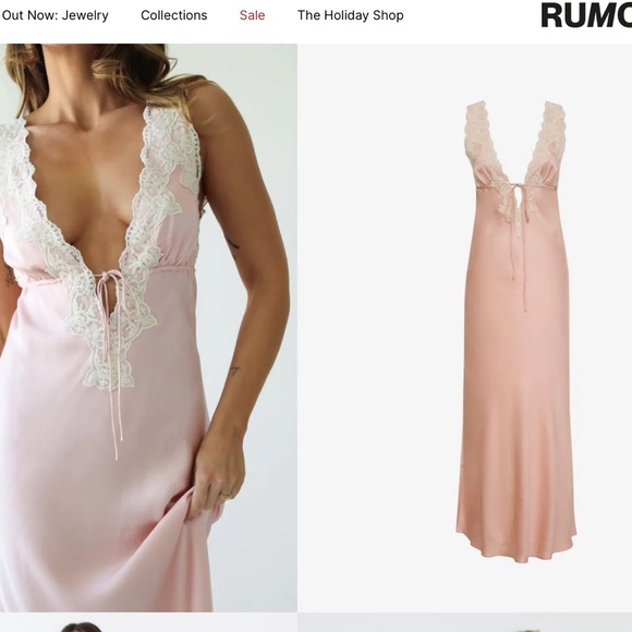 Rumored, Venice maxi dress, pink - Picture 1 of 4
